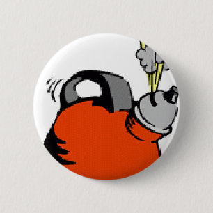 Badge Rond 5 Cm Bouilloire de ébullition