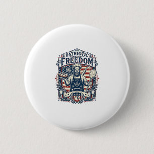 Badge Rond 5 Cm Boulanger Sourdough Patriotique