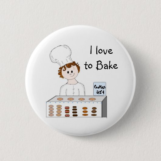Badge Rond 5 Cm Boulangerie (Devant)