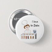 Badge Rond 5 Cm Boulangerie (Devant & derrière)