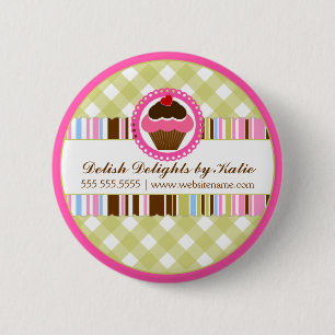 Badge Rond 5 Cm Boulangerie de petit gâteau personnalisée