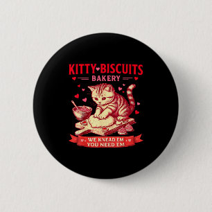 Badge Rond 5 Cm Boulangerie Kitty Biscuits Nous les pétrissons Vou