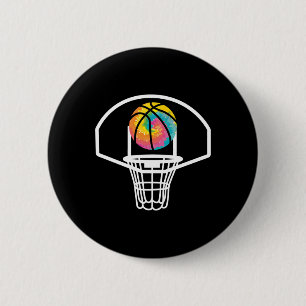 Badge Rond 5 Cm Boule De Basket Pour Un Balle De Streetball