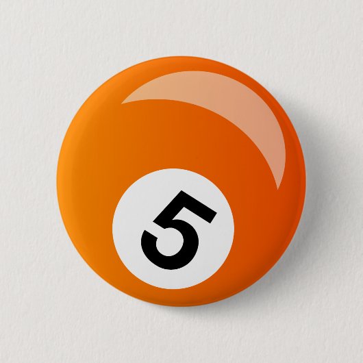 Badge Rond 5 Cm boule de billard (Devant)