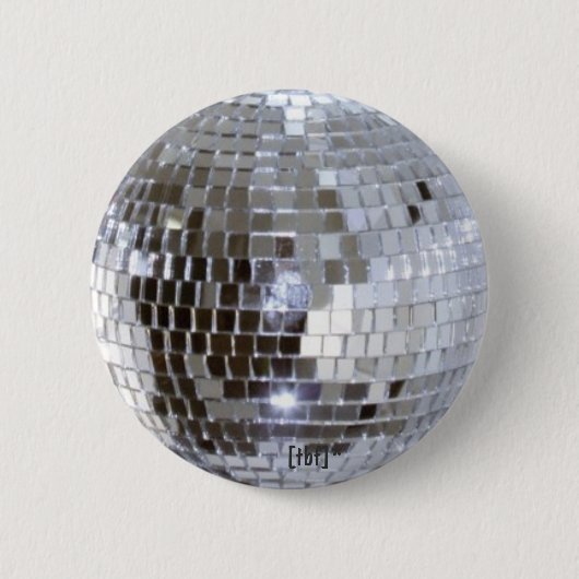 Badge Rond 5 Cm Boule de disco (Devant)