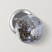 Badge Rond 5 Cm Boule de disco (Devant & derrière)