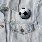 Badge Rond 5 Cm Boule de football (En situation)