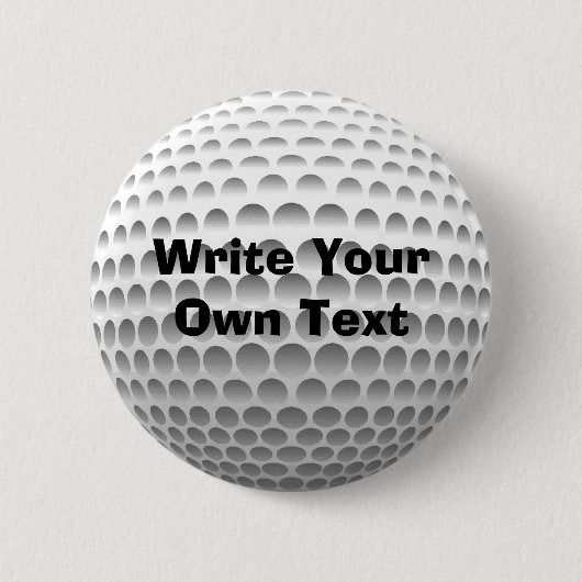 Badge Rond 5 Cm Boule de golf (Devant)