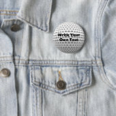 Badge Rond 5 Cm Boule de golf (En situation)