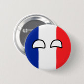 Badge Rond 5 Cm Boule de la France (Devant & derrière)