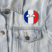 Badge Rond 5 Cm Boule de la France (En situation)