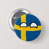 Badge Rond 5 Cm Boule de la Suède (Devant & derrière)