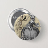 Badge Rond 5 Cm Boule de mascarade de Halloween (Devant & derrière)
