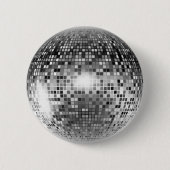 Badge Rond 5 Cm Boule Disco (Devant)