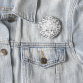 Badge Rond 5 Cm Boule Disco (En situation)