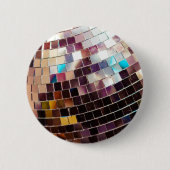 Badge Rond 5 Cm Boule Disco (Devant)