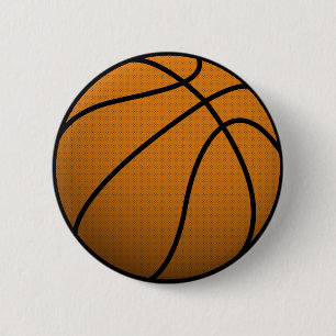 Badge Rond 5 Cm Boule fraîche des sports B de basket-ball et de