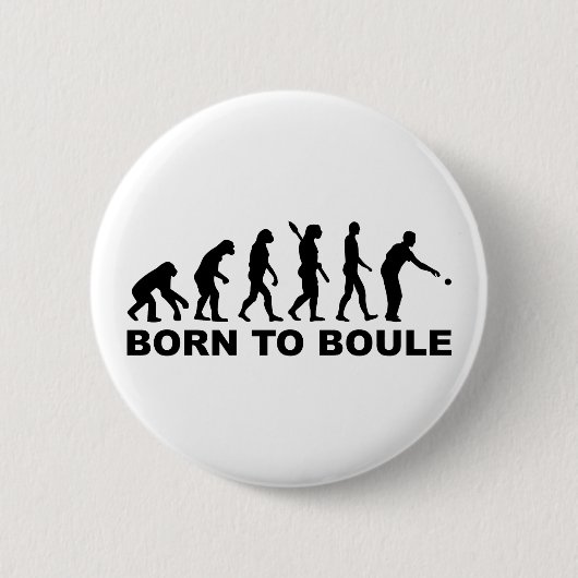 Badge Rond 5 Cm Boule Petanque d'évolution (Devant)