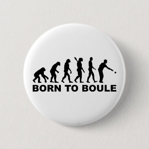 Badge Rond 5 Cm Boule Petanque d'évolution