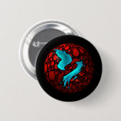 Badge Rond 5 Cm boule rouge impaire (Devant & derrière)
