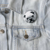 Badge Rond 5 Cm Bouledogue anglais (En situation)