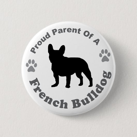 Badge Rond 5 Cm Bouledogue français (Devant)