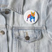 Badge Rond 5 Cm Bouledogue français (En situation)