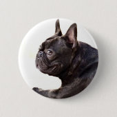 Badge Rond 5 Cm Bouledogue français (Devant)