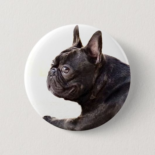 Badge Rond 5 Cm Bouledogue français (Devant)