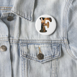 Badge Rond 5 Cm Bouledogue français en F