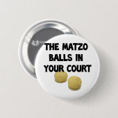 Badge Rond 5 Cm boules de matzoh (Devant & derrière)