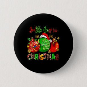 Badge Rond 5 Cm Boules Profondes Dans L'Esprit De Noël Fun Xmas Ba