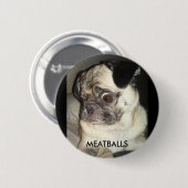 BADGE ROND 5 CM BOULETTES DE VIANDE (Devant & derrière)