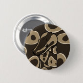Badge Rond 5 Cm bouman252 ballon python axanthique (Devant & derrière)