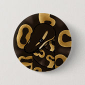 Badge Rond 5 Cm bouman388 ballon python noir-dentelle (Devant)