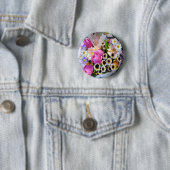Badge Rond 5 Cm Bouquet d'avril (En situation)