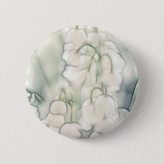 Badge Rond 5 Cm Bouquet de fleur du muguet (Devant)