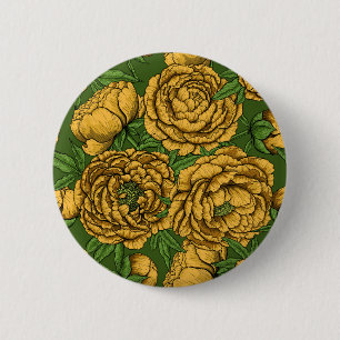 Badge Rond 5 Cm Bouquet de galets jaunes