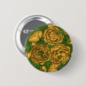 Badge Rond 5 Cm Bouquet de galets jaunes (Devant & derrière)
