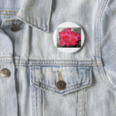 BADGE ROND 5 CM BOUQUET DE ROSES (En situation)