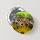 Badge Rond 5 Cm Bouquet été (Devant & derrière)