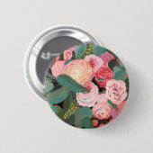 Badge Rond 5 Cm Bouquet Eucalyptus (Devant & derrière)