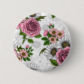 Badge Rond 5 Cm Bouquets d'été (Devant)