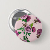 Badge Rond 5 Cm Bouquets et tarantula (Devant & derrière)