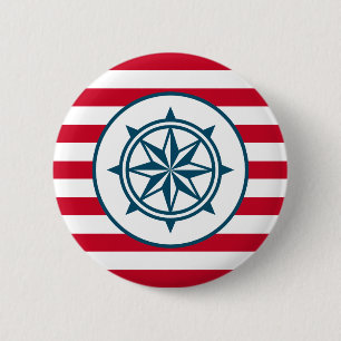 Badge Rond 5 Cm Boussole