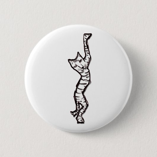 Badge Rond 5 Cm Bout droit de chat ! (Devant)