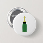 Badge Rond 5 Cm bouteille de champagne (Devant & derrière)