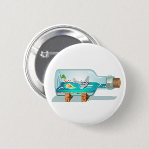 Badge Rond 5 Cm Bouteille souvenir de dessin
