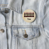 Badge Rond 5 Cm Bouteilles de vin rouge Wineaux Customisées (En situation)