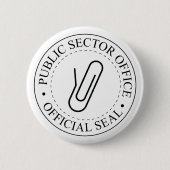 Badge Rond 5 Cm Bouton (Devant)